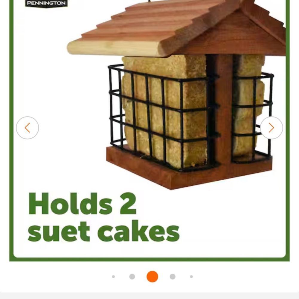 NWT Pennington Cedar Suet Feeding Station set of 2 - Picture 11 of 13